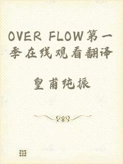 OVER FLOW第一季在线观看翻译